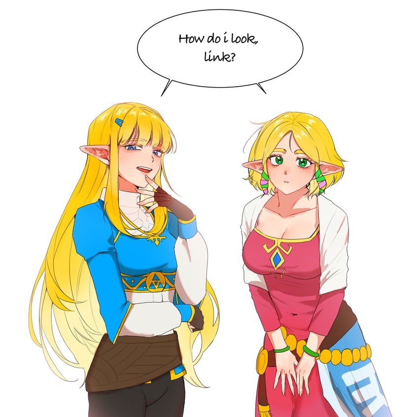 princess zelda (the legend of zelda and 2 more) drawn by big_egg526