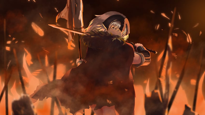 jeanne d'arc alter (fate and 1 more) drawn by lovetigerfish