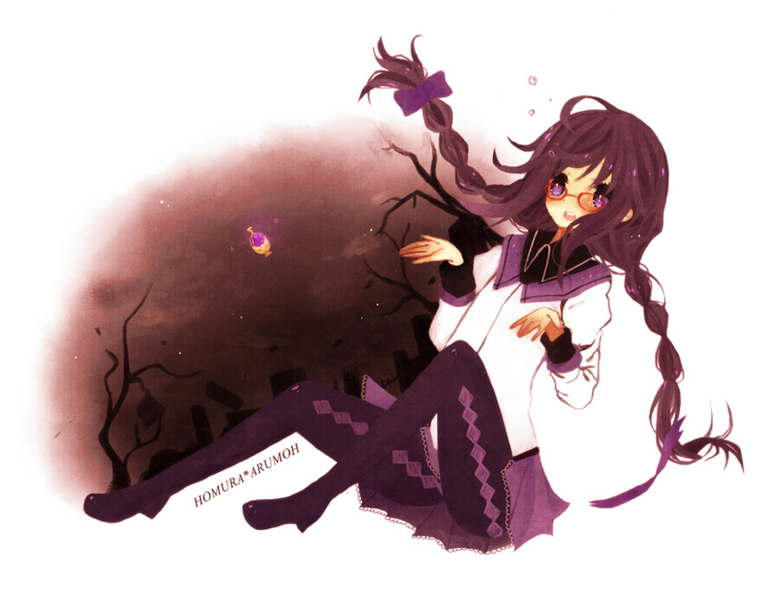 akemi homura (mahou shoujo madoka magica) drawn by tunoco_(mocona)