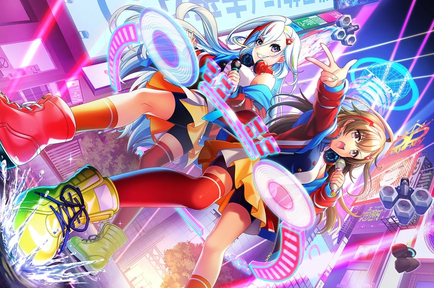 houou karin and yamate kyouko (denonbu and 1 more)
