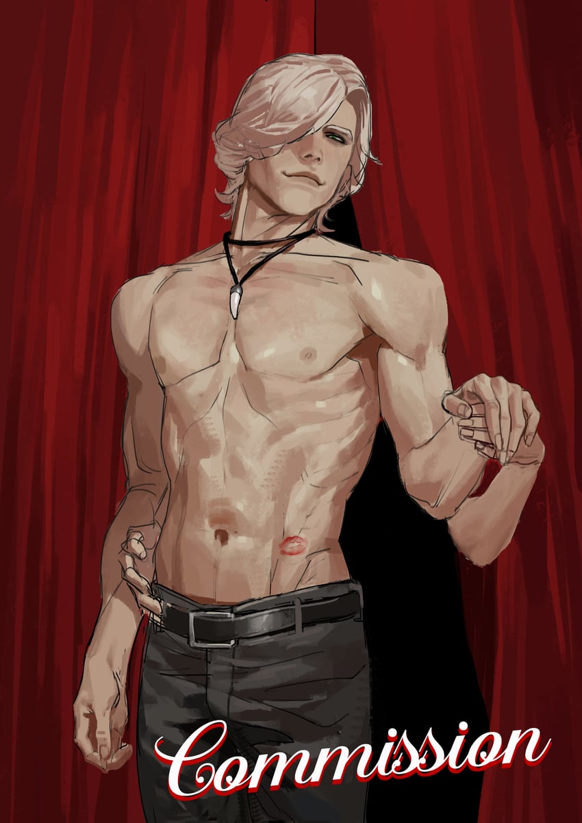 v (devil may cry and 1 more) drawn by maozhu