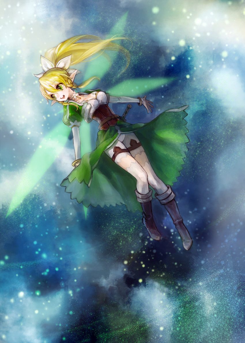 leafa (sword art online) drawn by michi_ta_(masquerade)