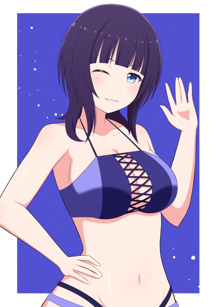 asaka karin (love live! and 1 more) drawn by ichiban577