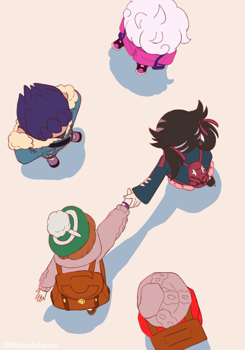 marnie, gloria, victor, and bede (pokemon and 1 more) drawn by matsurikabanasi