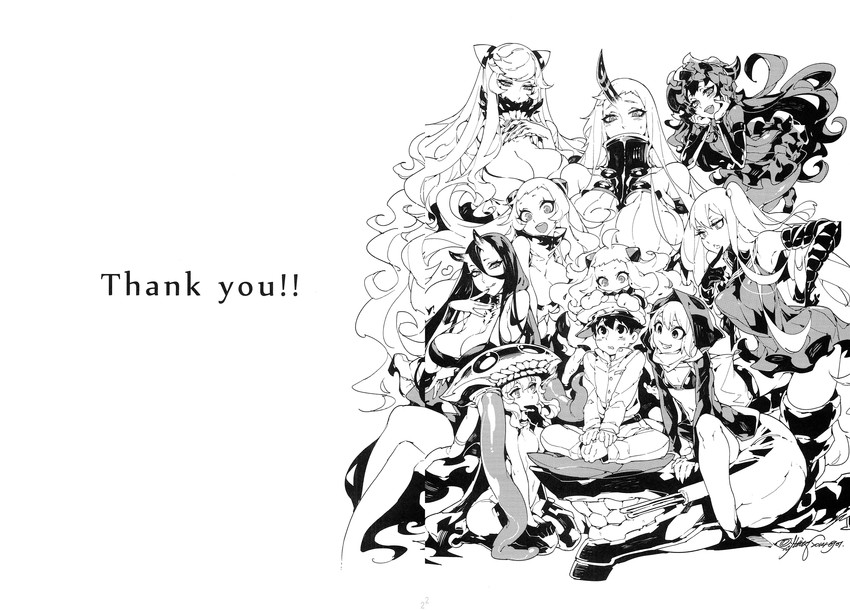 admiral, northern ocean princess, wo-class aircraft carrier, seaport princess, re-class battleship, and 6 more (kantai collection) drawn by fishine