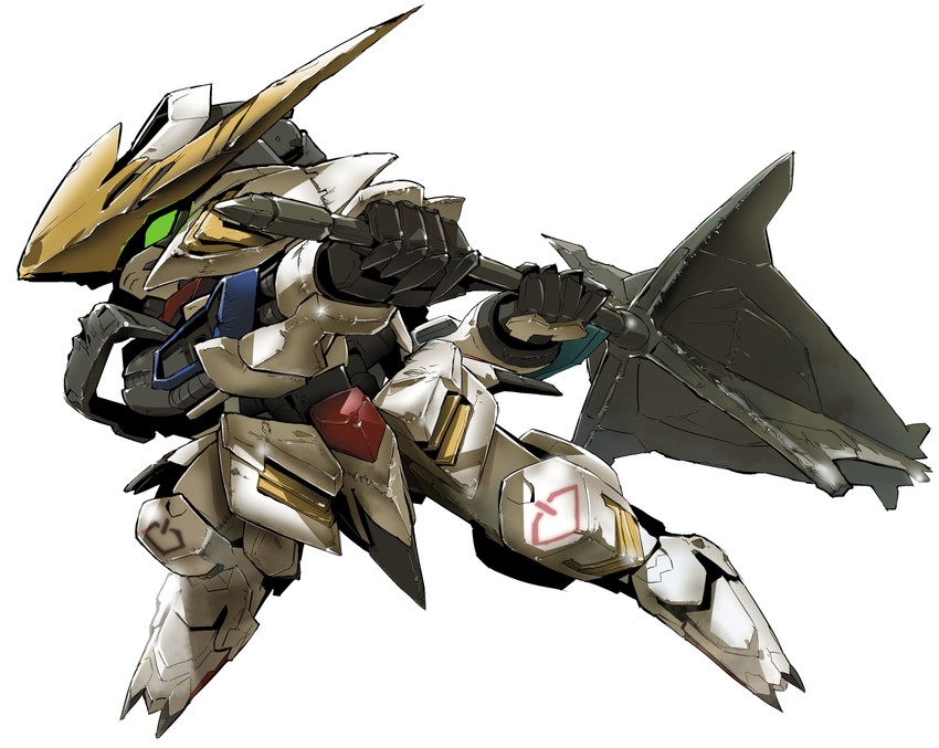 gundam barbatos (gundam and 4 more) drawn by moyashi_koubou