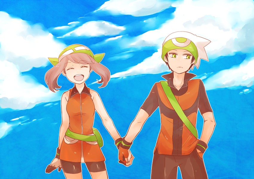 may and brendan (pokemon and 2 more) drawn by shirou_(vista)