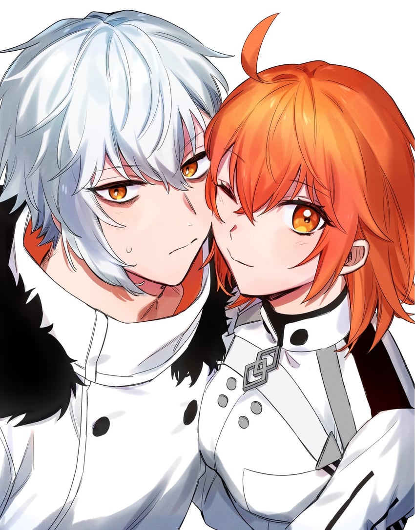 fujimaru ritsuka and kadoc zemlupus (fate and 1 more) drawn by nemu24i