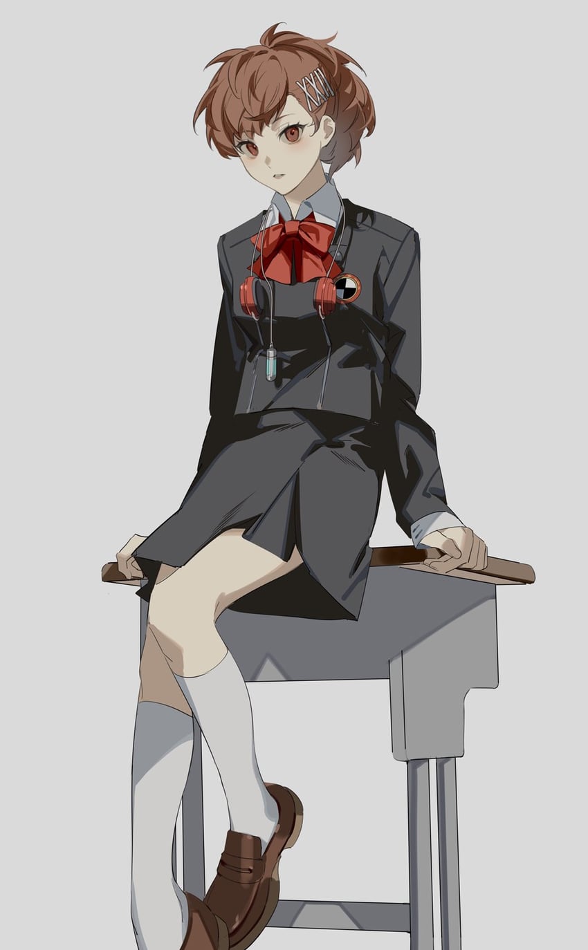 shiomi kotone (persona and 2 more) drawn by shiosakana