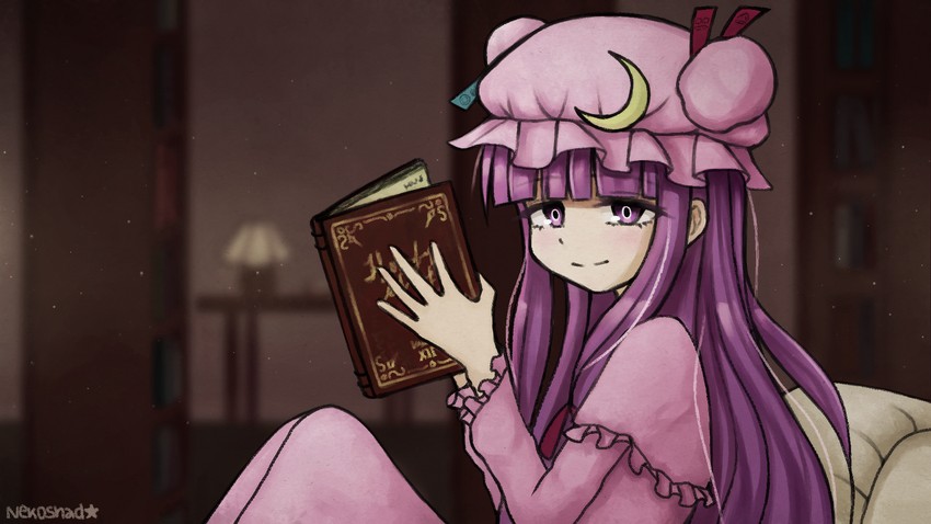 patchouli knowledge (touhou) drawn by nekoshad