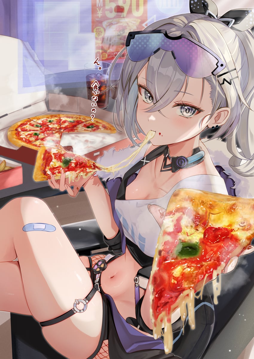 silver wolf (honkai and 1 more) drawn by kabu_usagi