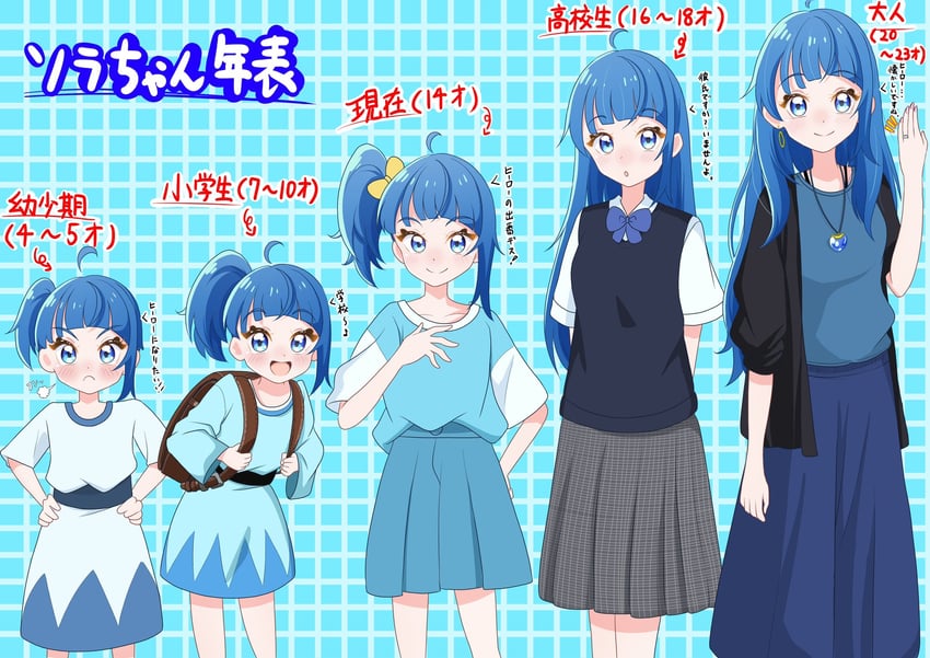 sora harewataru (precure and 1 more) drawn by akizora_(aki_precure)