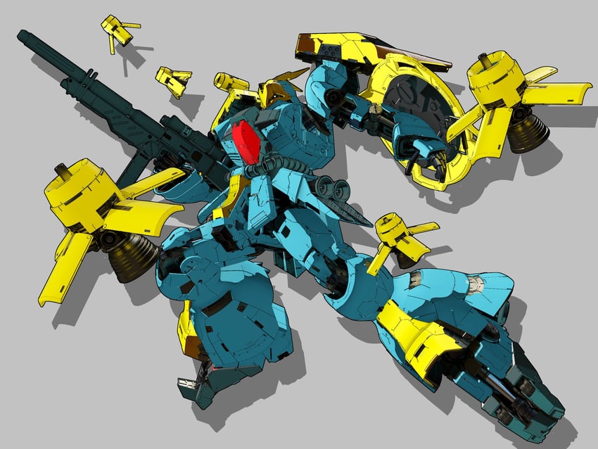 jagd doga gyunei custom (original and 2 more) drawn by igaraigara