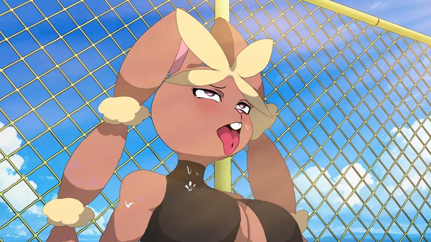 lopunny and mega lopunny (pokemon) drawn by grapeanime