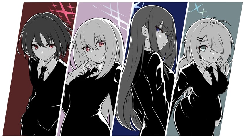 saori, atsuko, hiyori, and misaki (blue archive) drawn by generic_33
