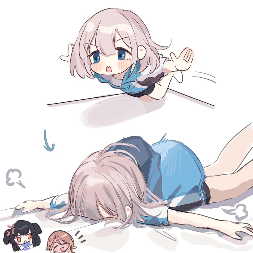 mayuzumi fuyuko, serizawa asahi, and izumi mei (idolmaster and 1 more) drawn by kiouri