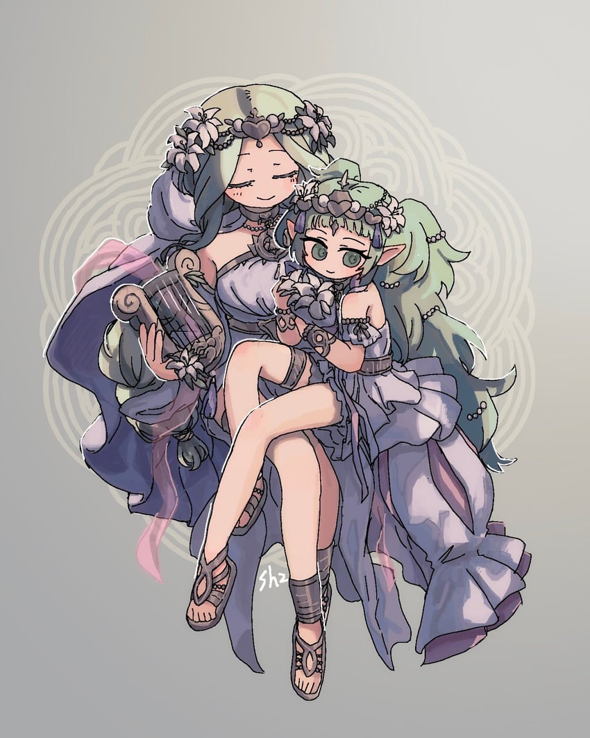 rhea and sothis (fire emblem and 2 more) drawn by shichiku