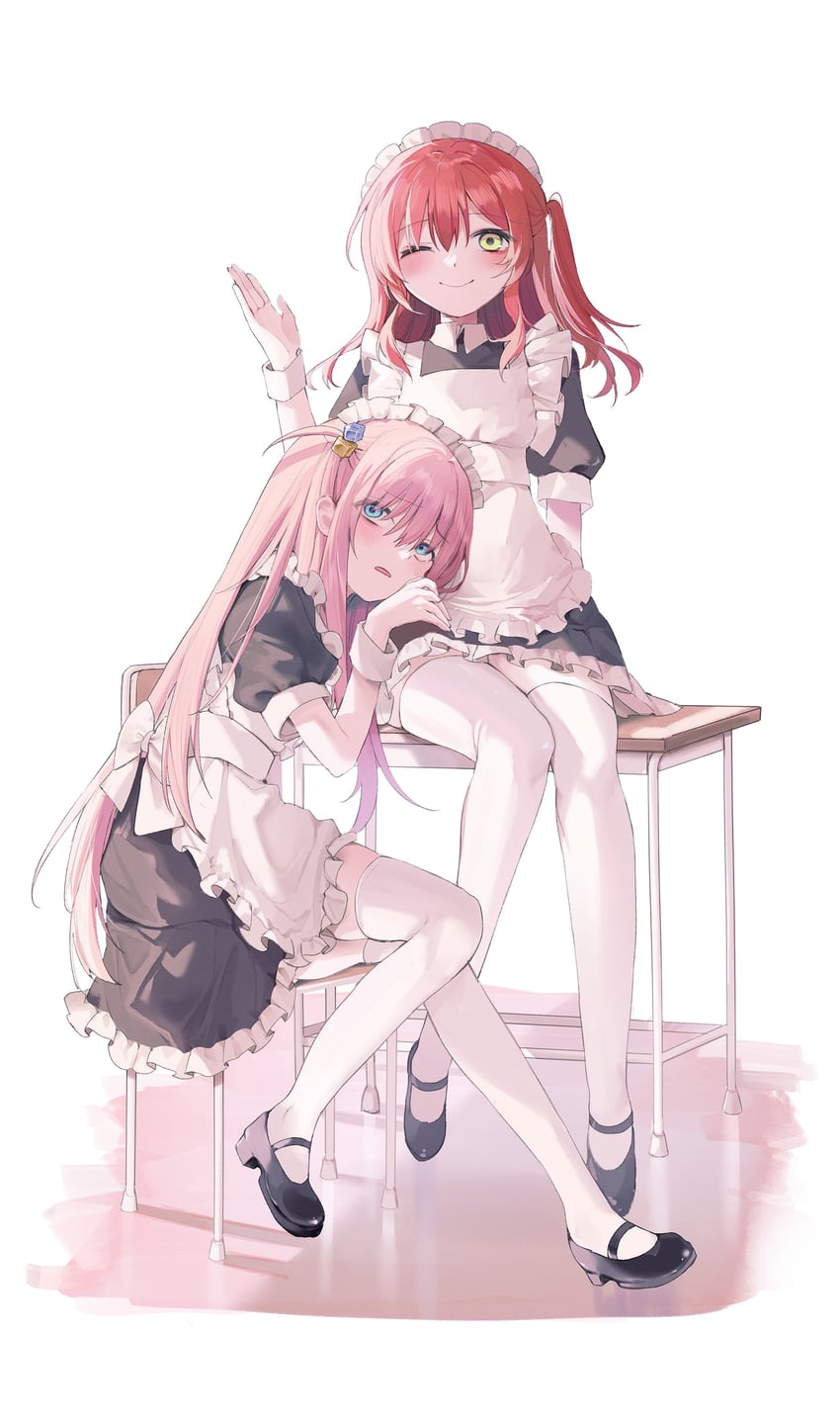gotoh hitori and kita ikuyo (bocchi the rock!) drawn by tokkieee_qian