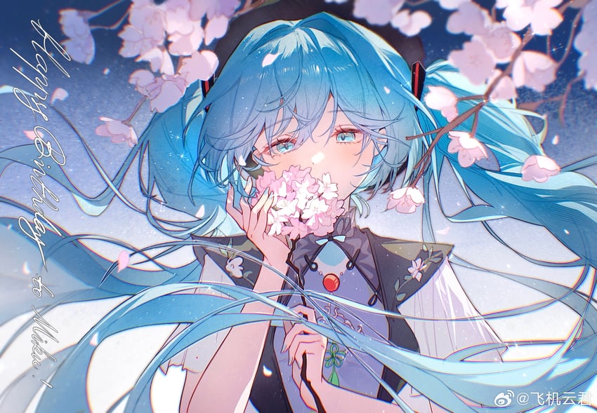hatsune miku (vocaloid and 1 more) drawn by cloudyman