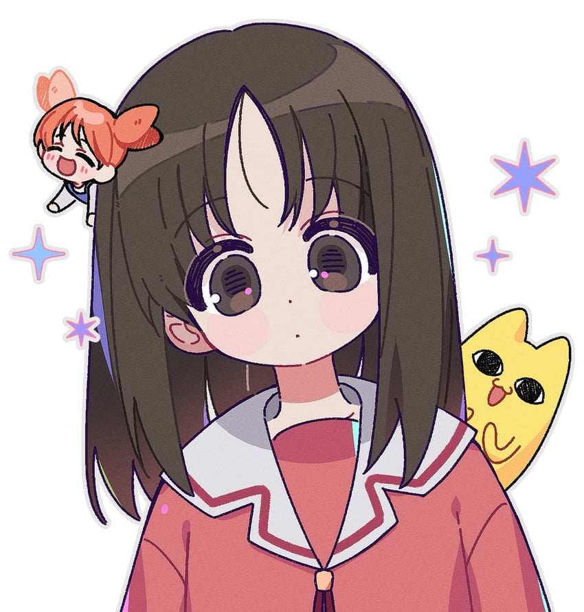 kasuga ayumu, mihama chiyo, and mihama chiyo's father (azumanga daioh) drawn by yalmyu