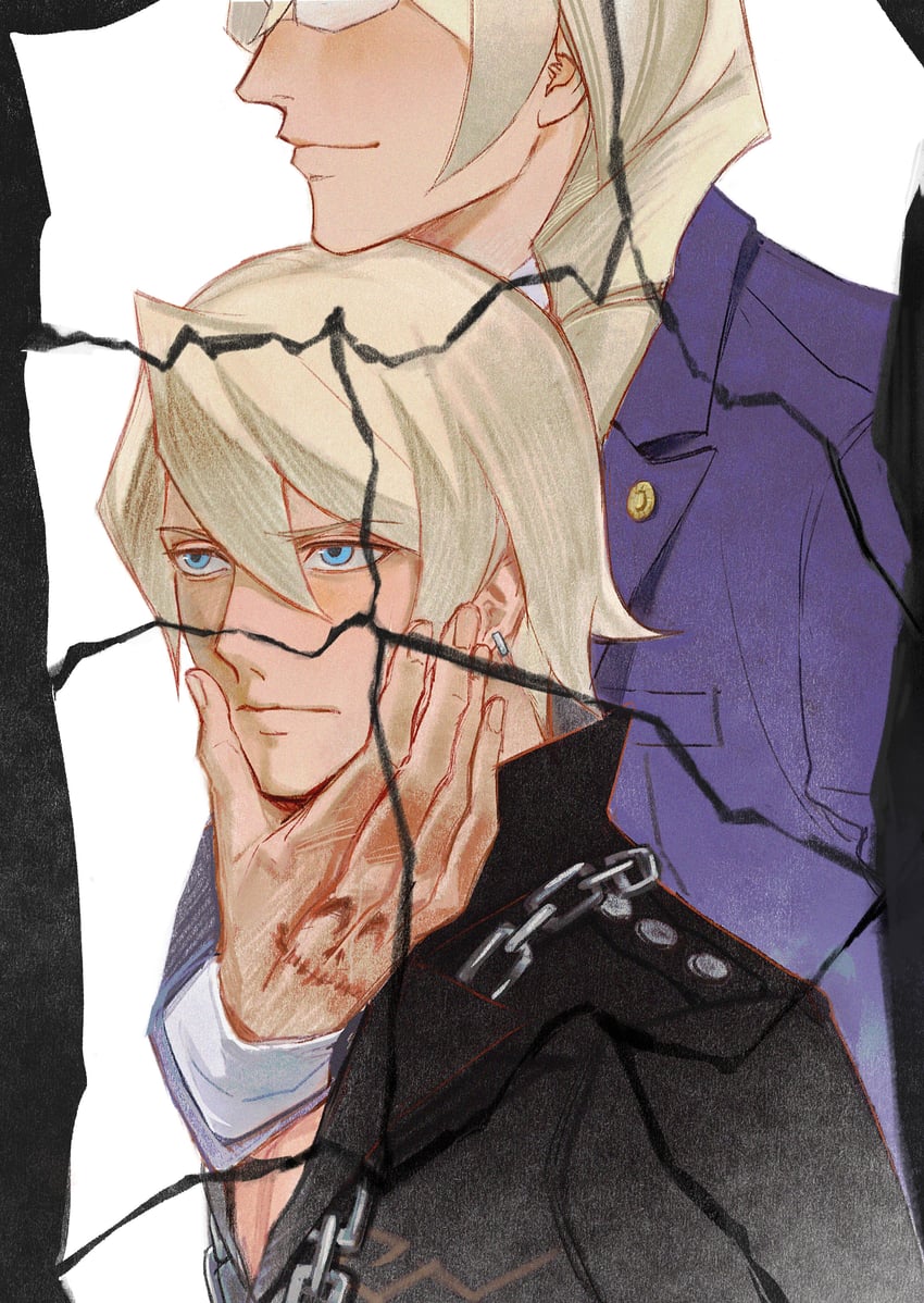 klavier gavin and kristoph gavin (ace attorney and 1 more) drawn by sio2_(whynotkarma)