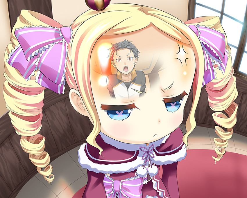 natsuki subaru and beatrice (re:zero kara hajimeru isekai seikatsu) drawn by kanmimi