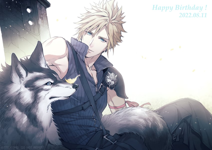 cloud strife (final fantasy and 2 more) drawn by 777_komo