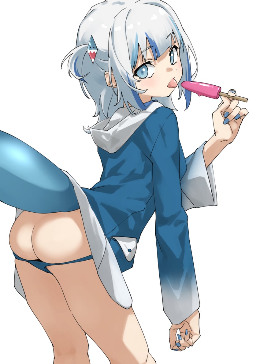 gawr gura (hololive and 1 more) drawn by tanabe_(fueisei)
