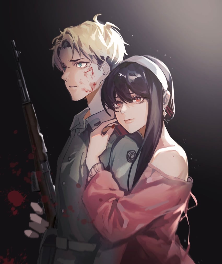 yor briar and twilight (spy x family) drawn by elicooc