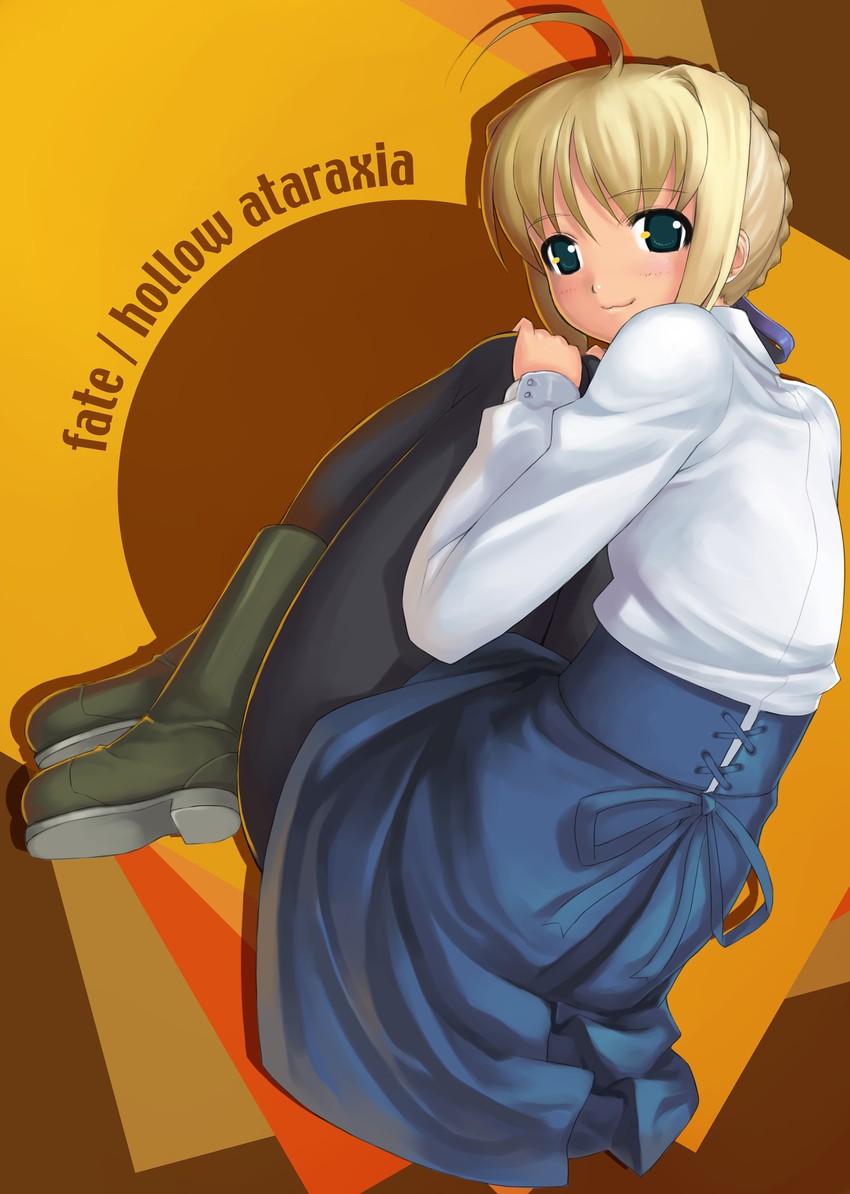 artoria pendragon and saber (fate and 2 more) drawn by mikazuki_akira!
