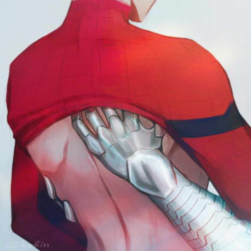 spider-man and iron man (marvel and 1 more) drawn by cute-electrocute