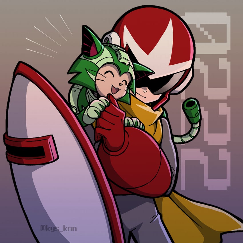 proto man and tango (mega man) drawn by kys_knn