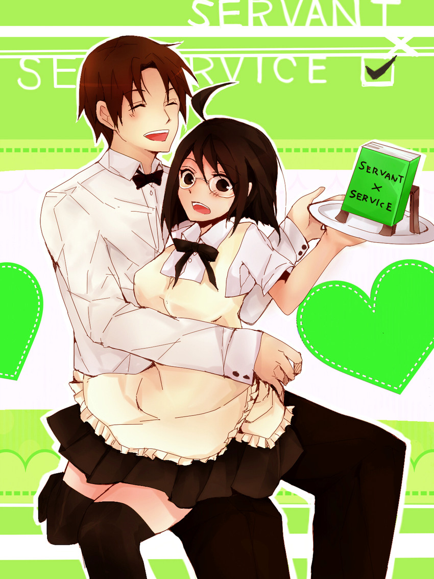 yamagami lucy and hasebe yutaka (working!! and 1 more) drawn by ogu_(night-raid)