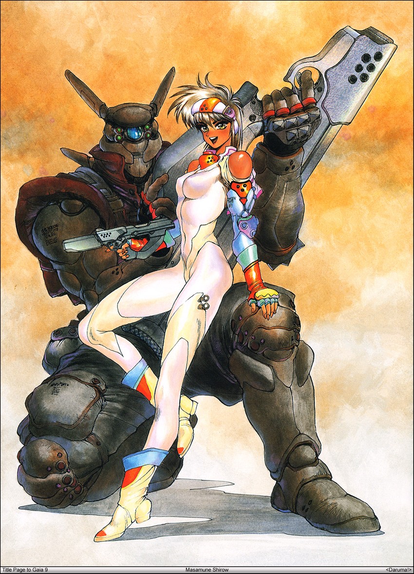 deunan knute and briareos hecatonchires (appleseed and 1 more) drawn by shirow_masamune