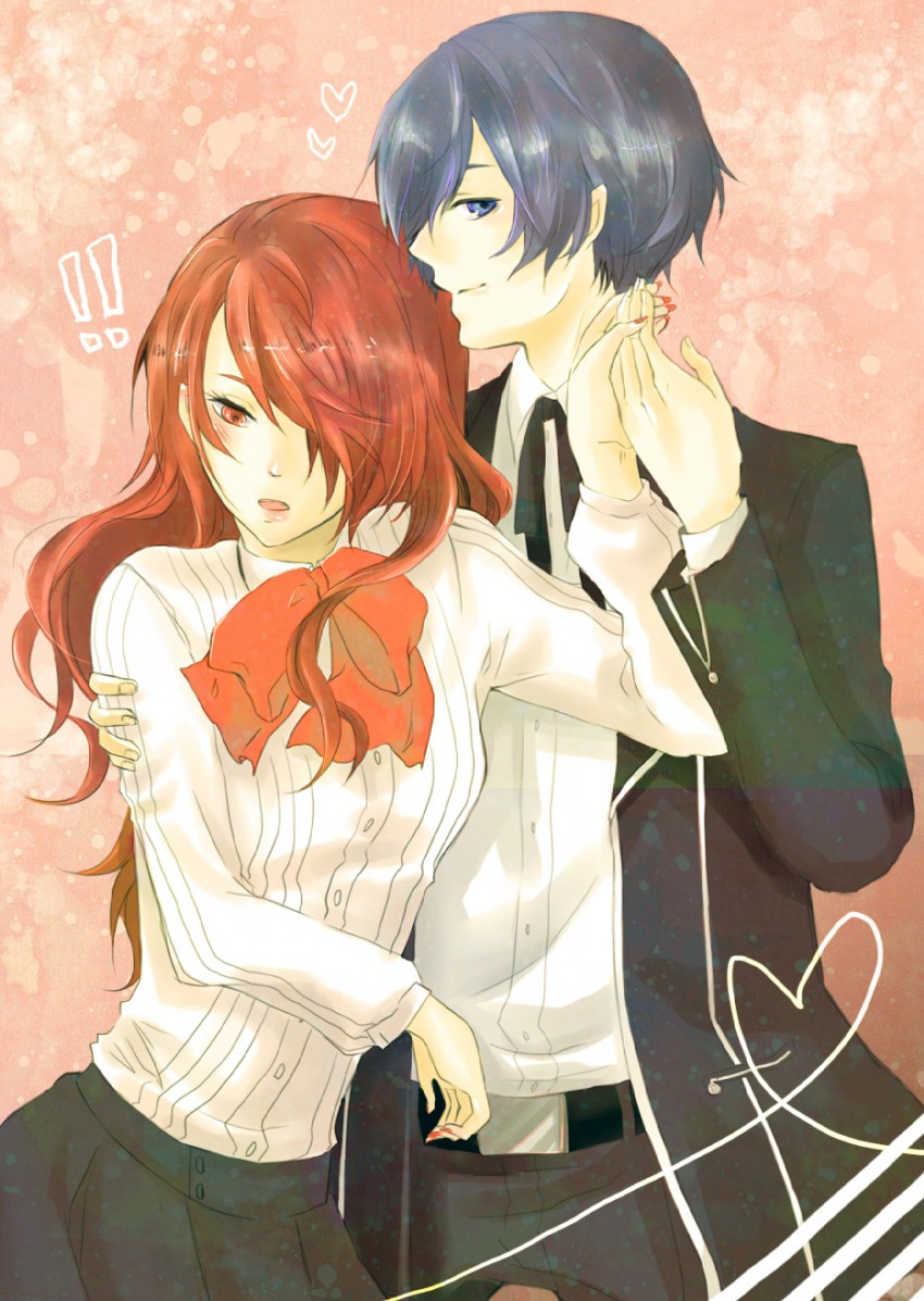 yuuki makoto and kirijou mitsuru (persona and 1 more) drawn by chekko
