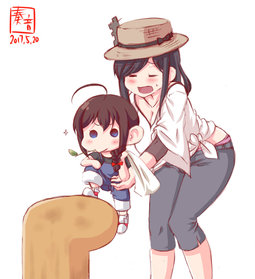shigure and yamashiro (kantai collection) drawn by kanon_(kurogane_knights)