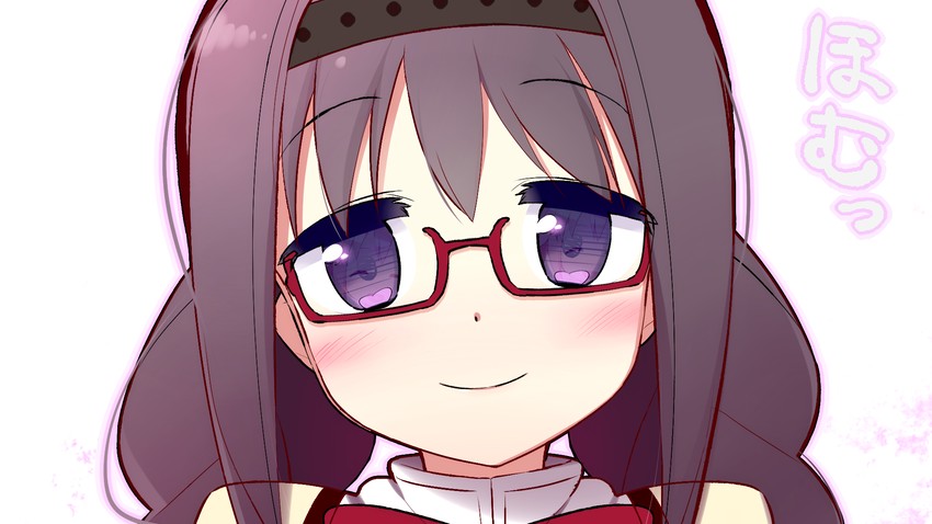 akemi homura and kaname madoka (mahou shoujo madoka magica) drawn by muhogame
