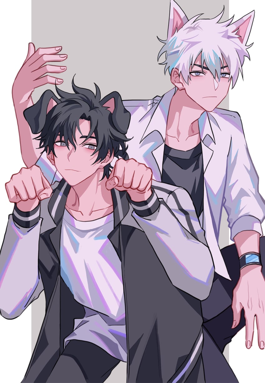 cheng xiaoshi and lu guang (shiguang dailiren) drawn by pan_za_bu_hua_hua_la