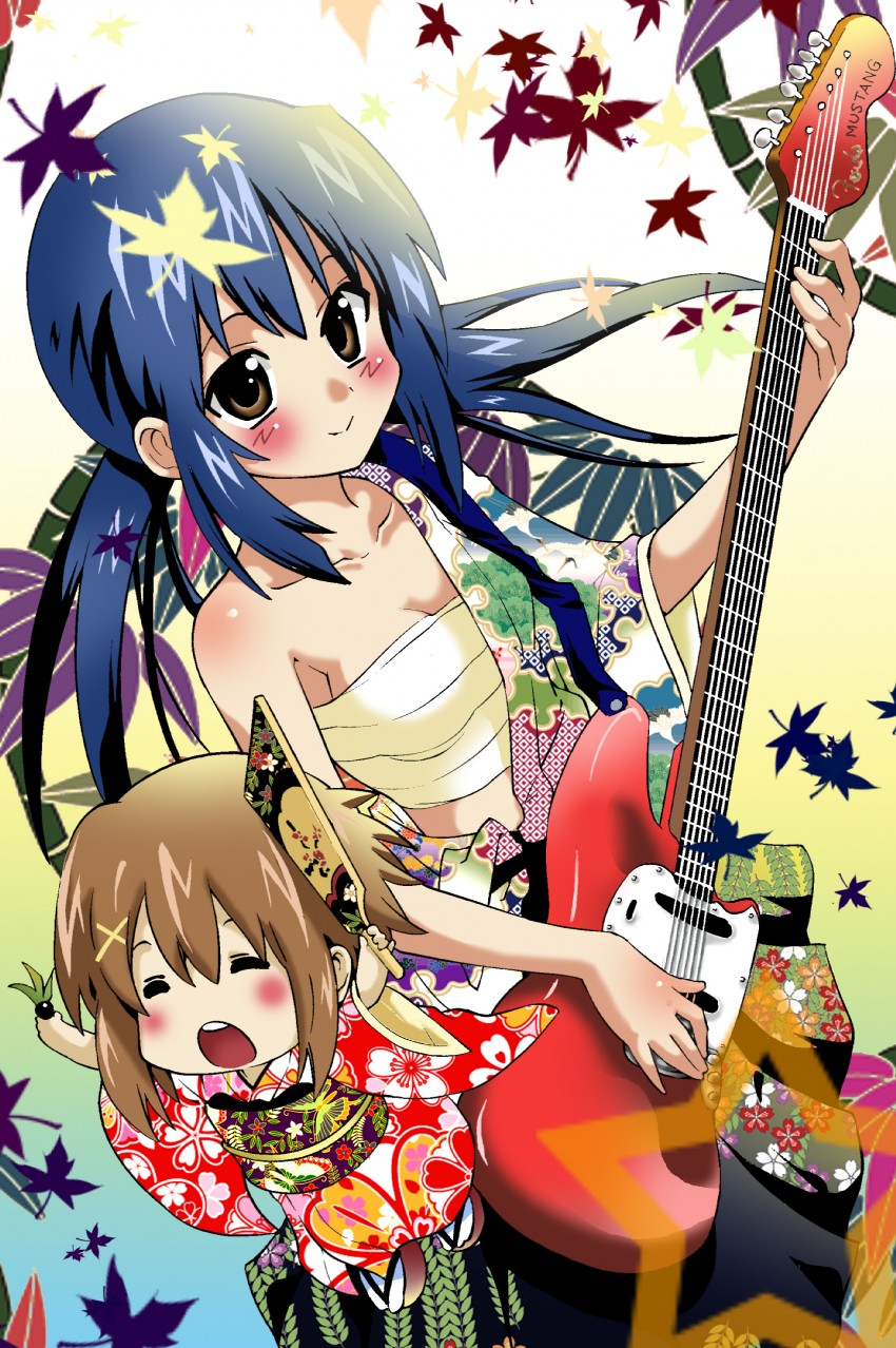 nakano azusa and hirasawa yui (k-on!) drawn by akira_(umihan)