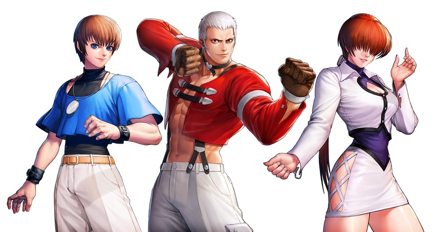 shermie, chris, and nanakase yashiro (the king of fighters and 1 more)