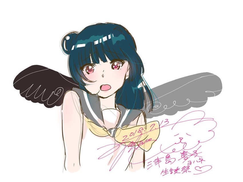 tsushima yoshiko (love live! and 1 more) drawn by furihata_ai_(artist)