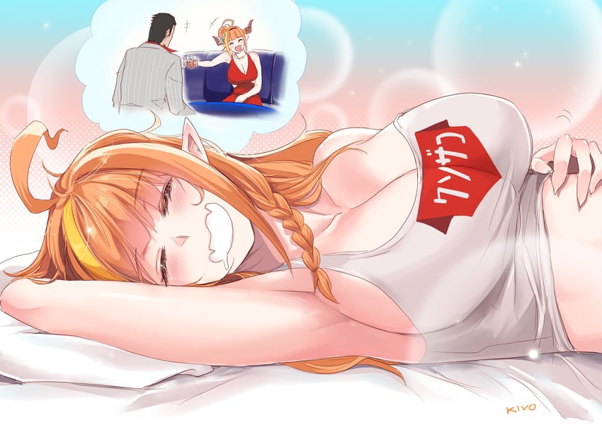 kiryu coco and kiryu kazuma (hololive and 2 more) drawn by kivo