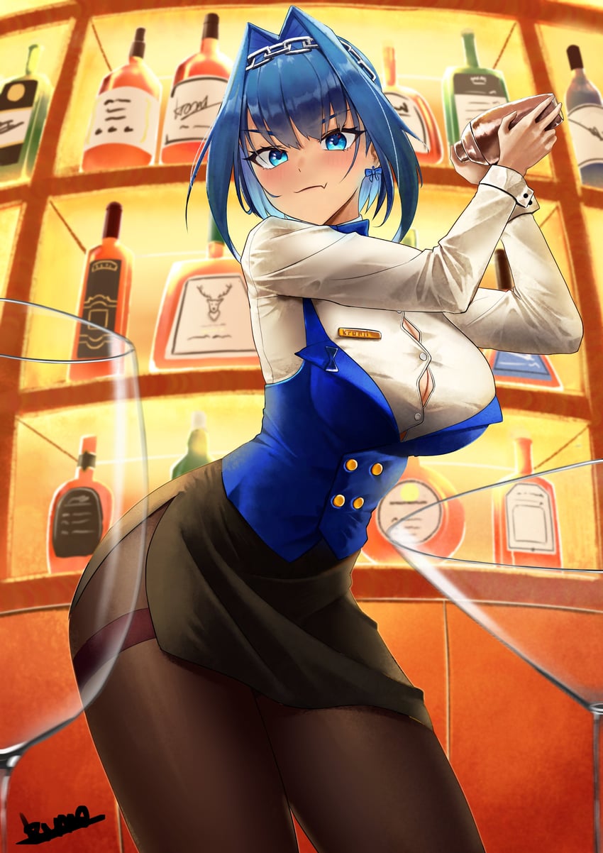 ouro kronii (hololive and 1 more) drawn by kuraodo_0