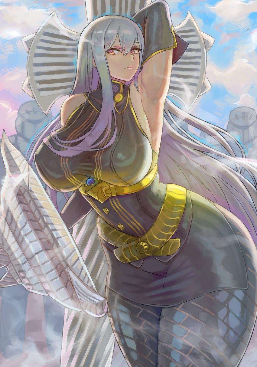 selvaria bles (senjou no valkyria) drawn by voidmakerz