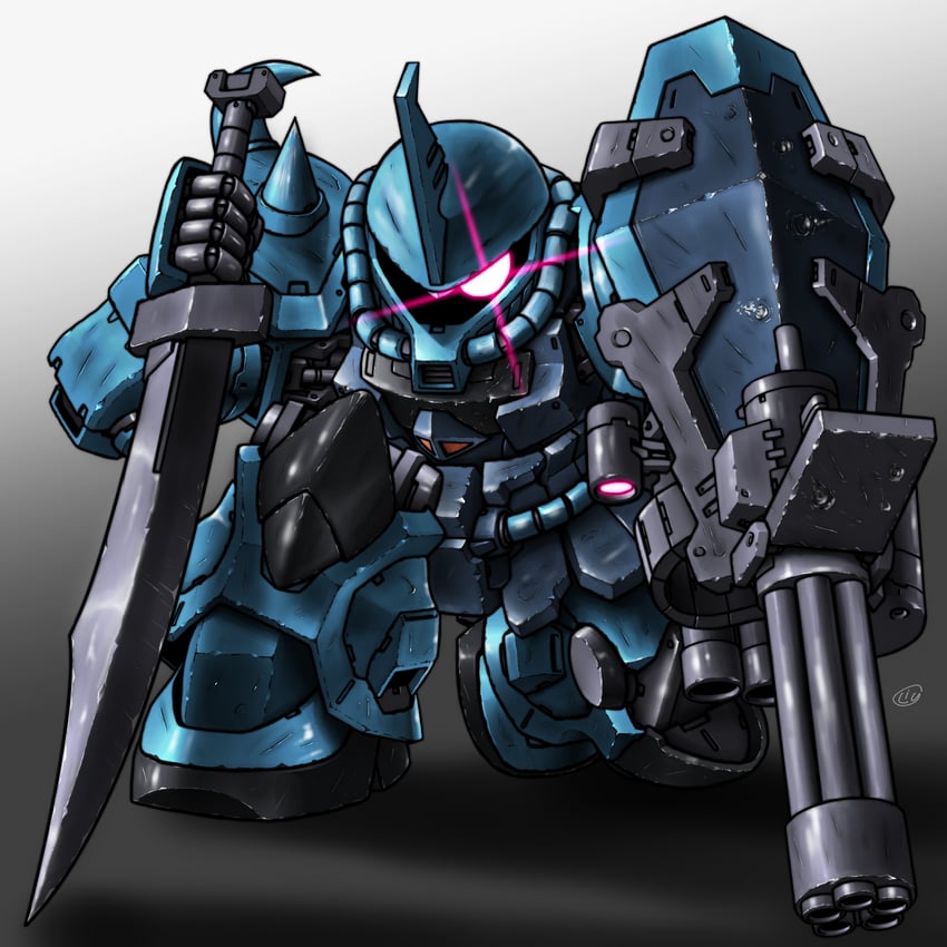 gouf custom (gundam and 2 more) drawn by yatta070622