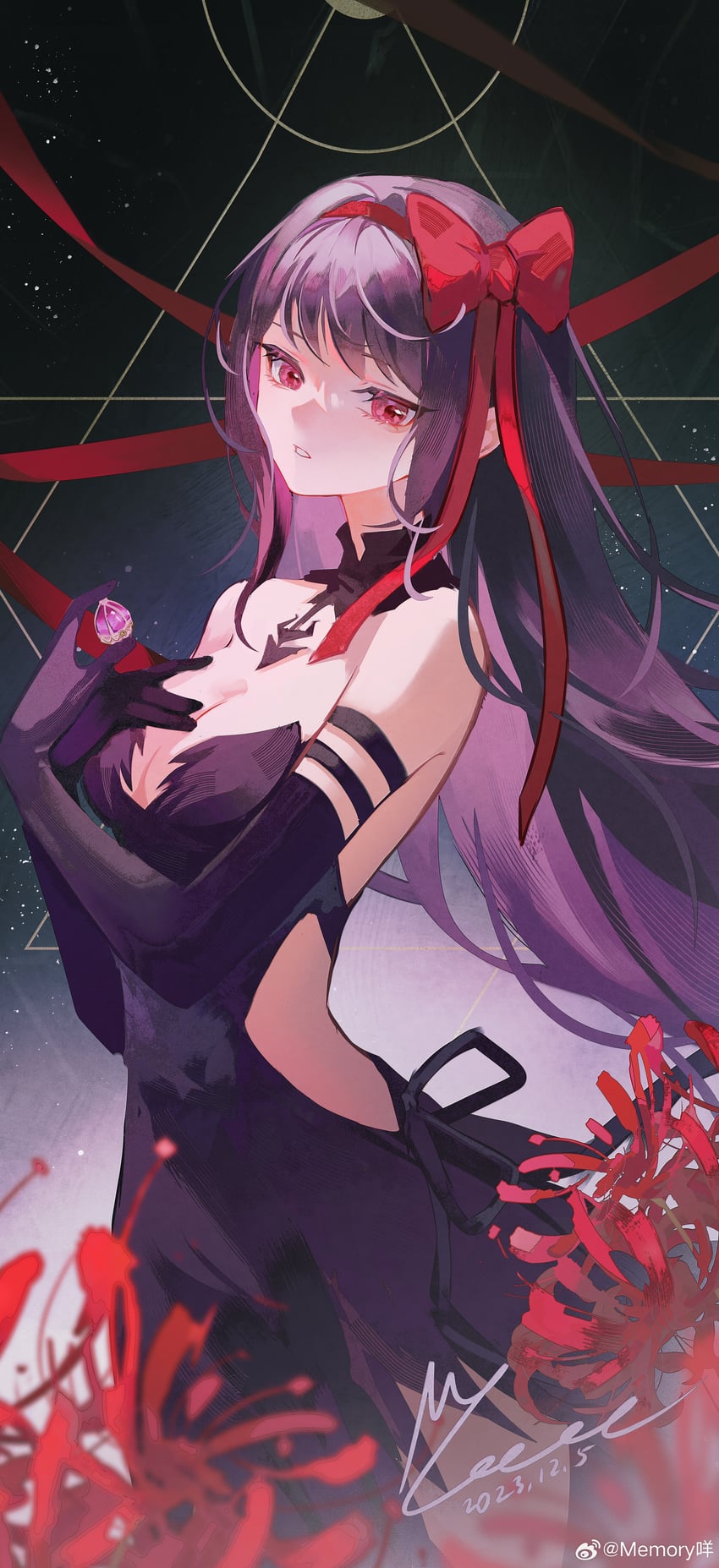 akemi homura and akuma homura (mahou shoujo madoka magica and 1 more) drawn by memory_mie