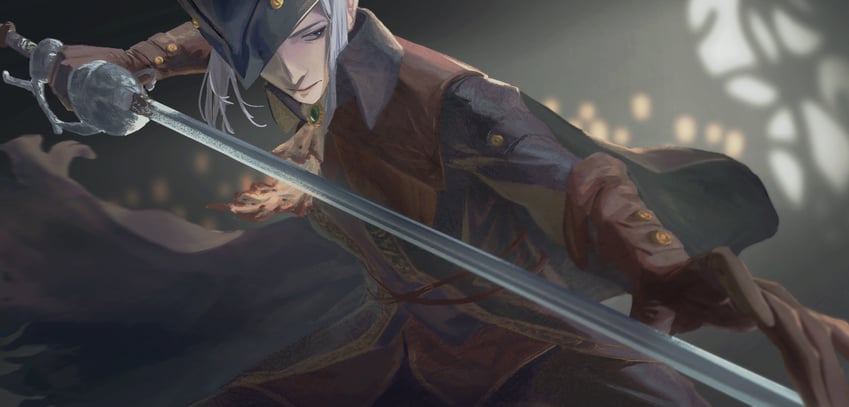 lady maria of the astral clocktower (bloodborne) drawn by yun_(huapeiyun)