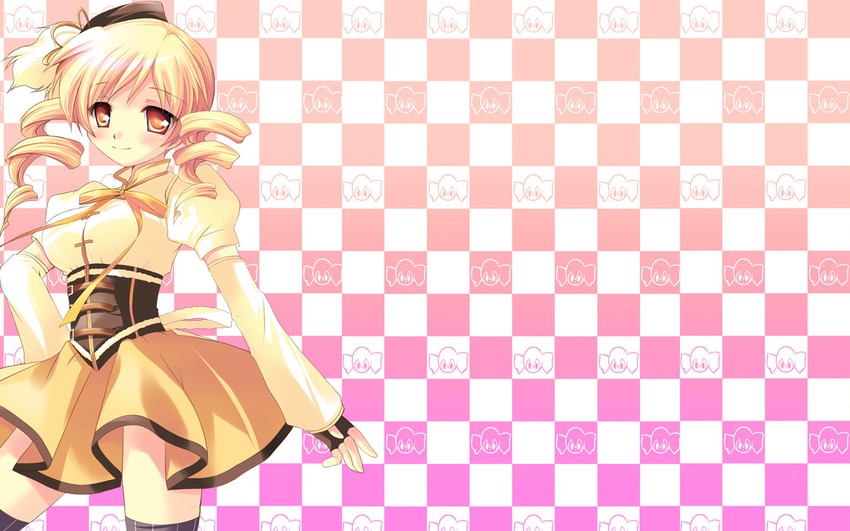 tomoe mami and charlotte (mahou shoujo madoka magica) drawn by hinoue_itaru