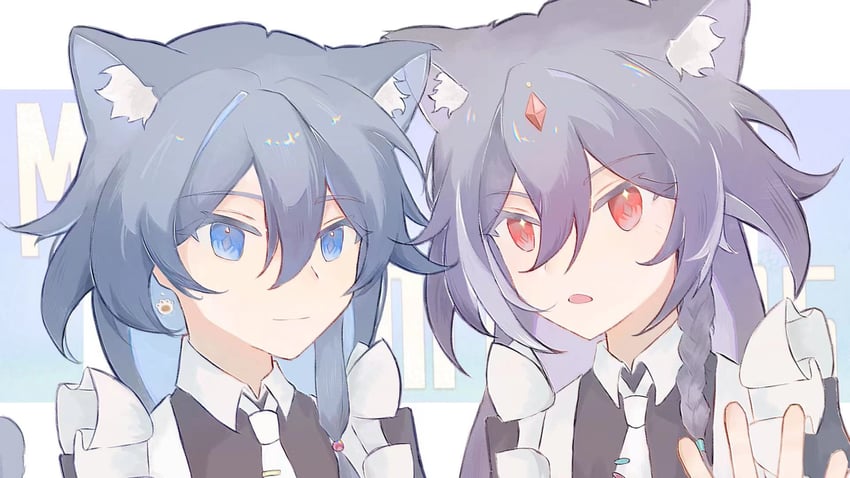 fu hua and herrscher of sentience (honkai and 1 more) drawn by shi_shi_shi_shi_shi_shi_zhi_lu_zhe