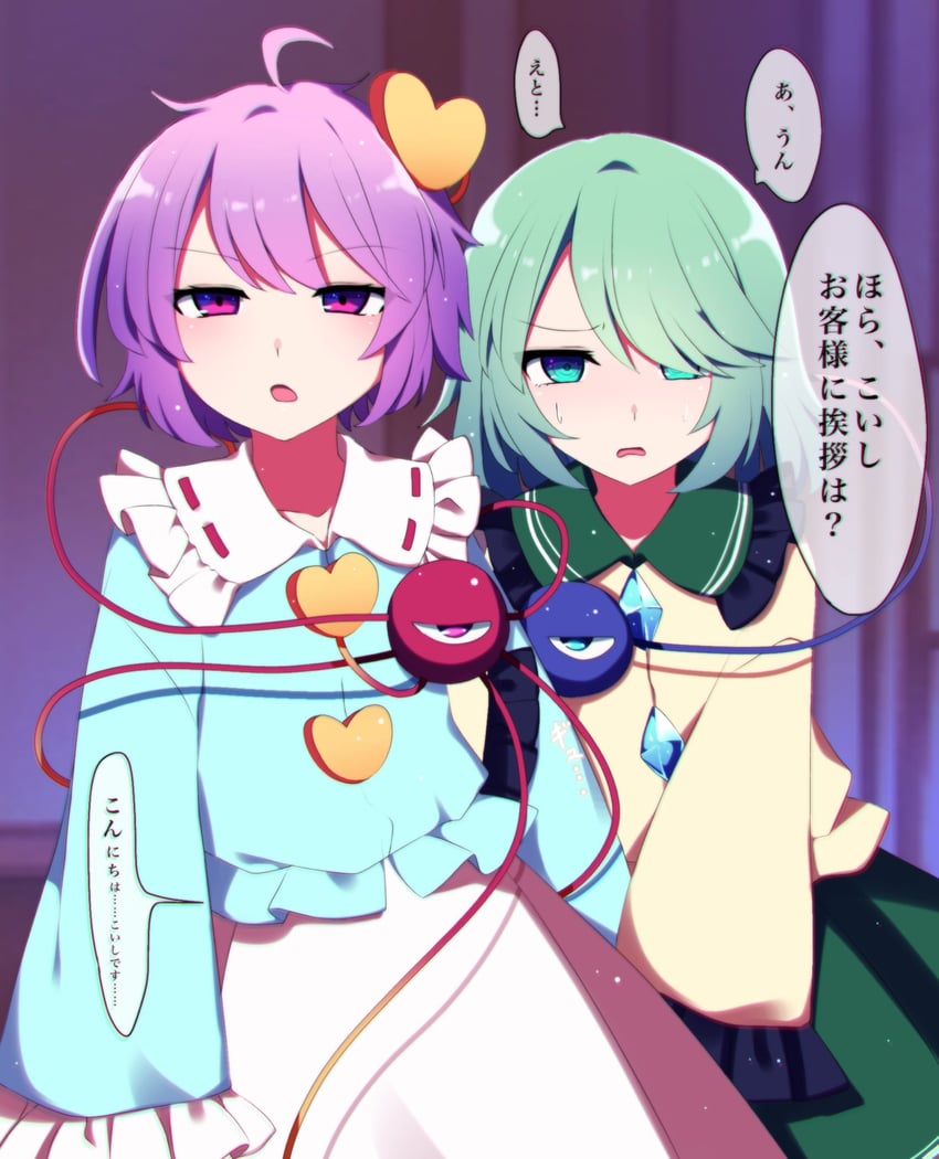 komeiji koishi and komeiji satori (touhou) drawn by you_(noanoamoemoe)